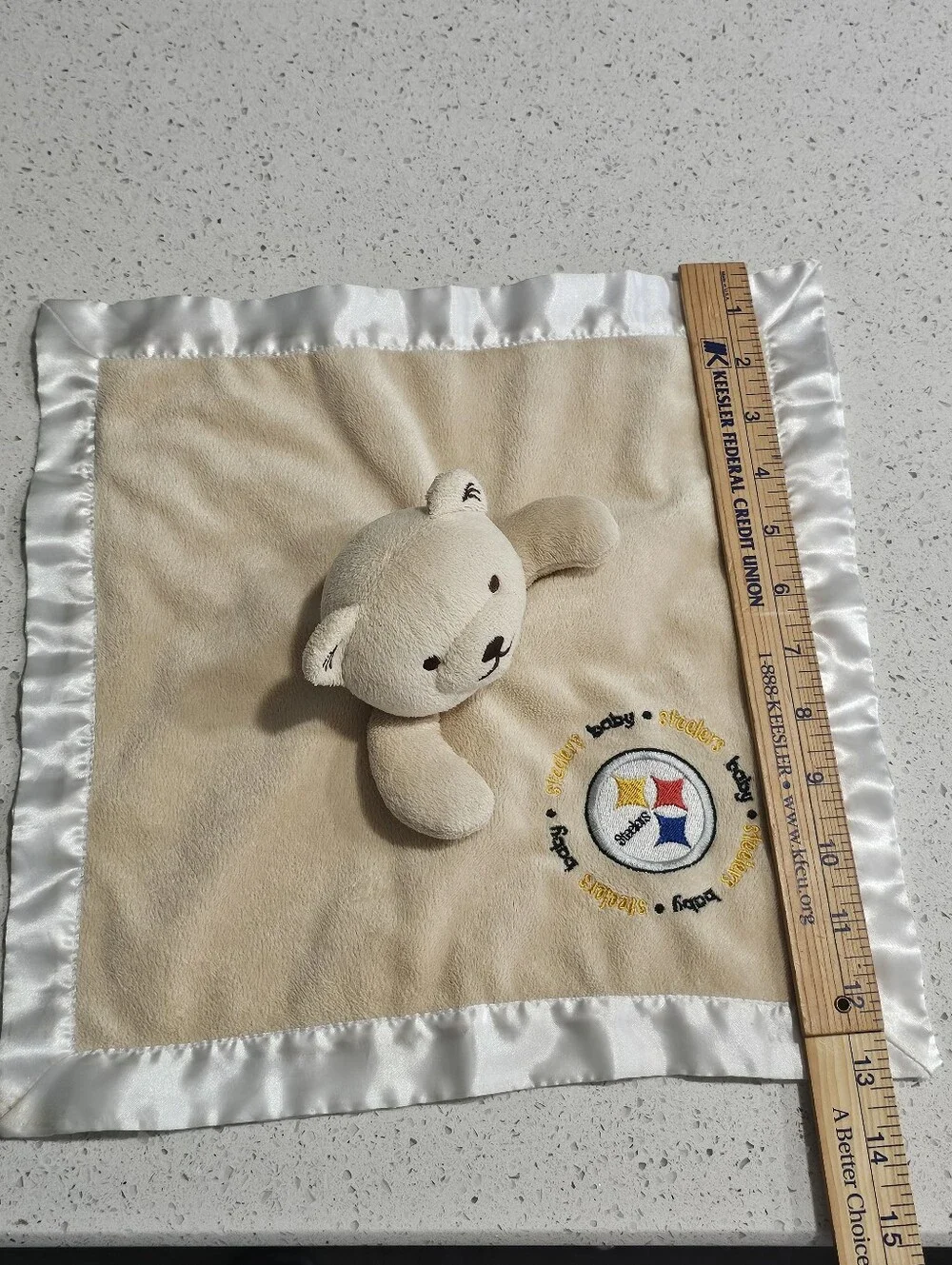 NFL Plush Bear Pittsburgh Steelers Lovey 12